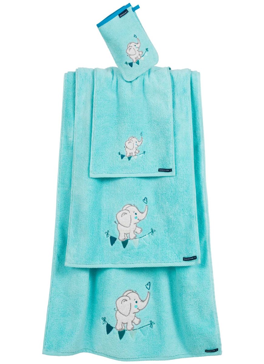 ELEFANT  Waschhandschuh - Farbe t&uuml;rkis